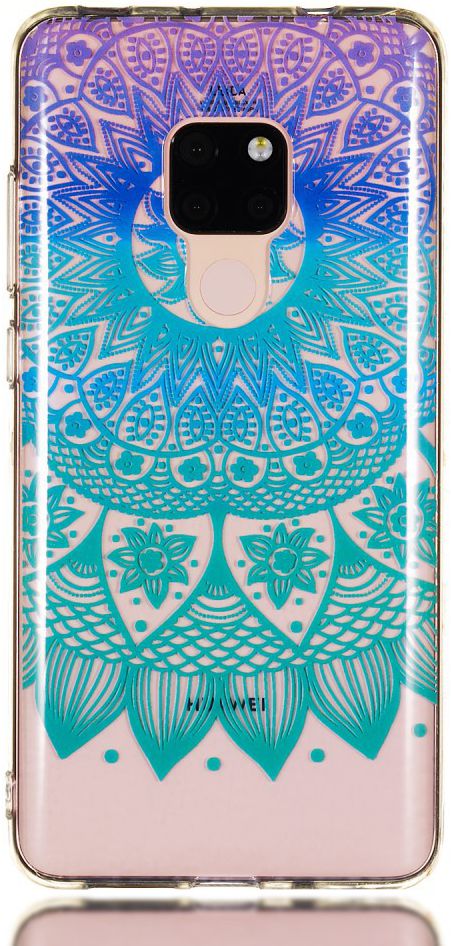Huawei Mate 20 TPU Back Cover met Print Mandala afbeelding 1