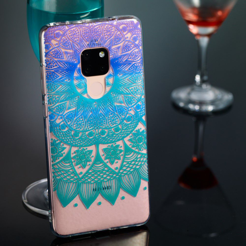 Huawei Mate 20 TPU Back Cover met Print Mandala afbeelding 4