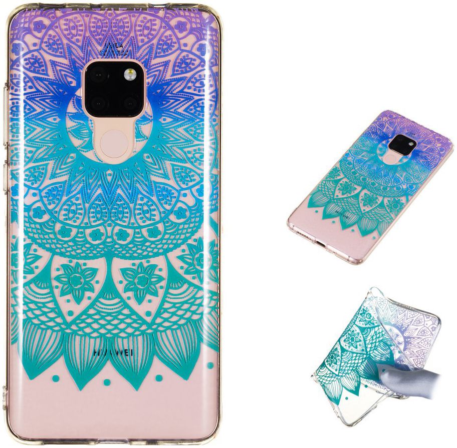 Huawei Mate 20 TPU Back Cover met Print Mandala afbeelding 5