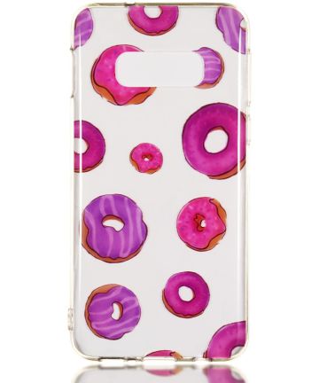 Samsung Galaxy S10E TPU Back Cover met Print Donut Hoesjes