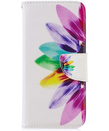 Huawei P Smart (2019) Portemonnee Hoesje met Bloemblad Print Hoesjes