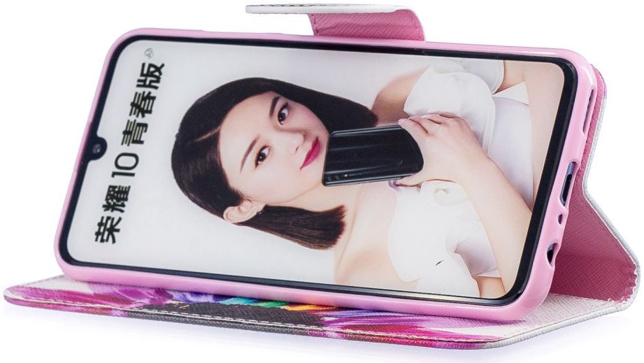 Huawei P Smart (2019) Portemonnee Hoesje met Bloemblad Print afbeelding 3