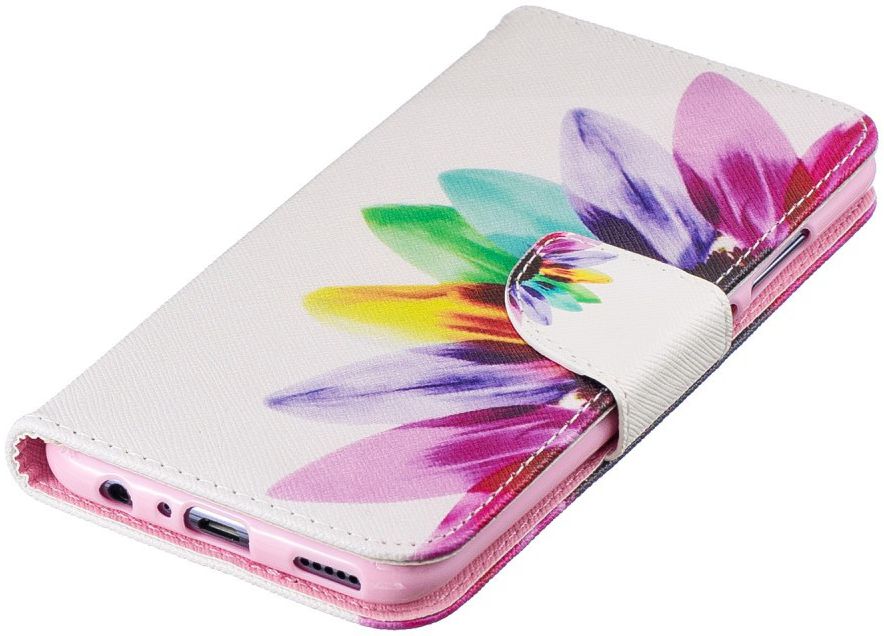 Huawei P Smart (2019) Portemonnee Hoesje met Bloemblad Print afbeelding 6