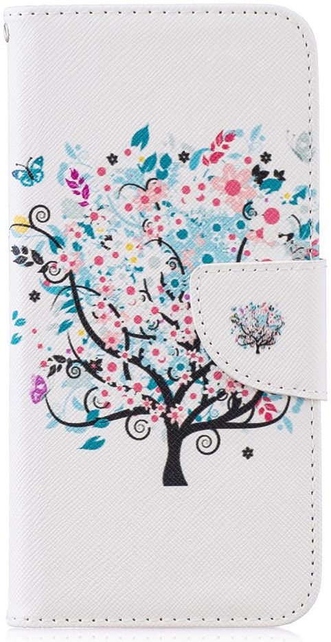 Huawei P Smart (2019) Portemonnee Hoesje met Boom Print afbeelding 1