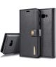 Samsung Galaxy J4 Plus Leren 2-in-1 Portemonnee Hoesje Zwart