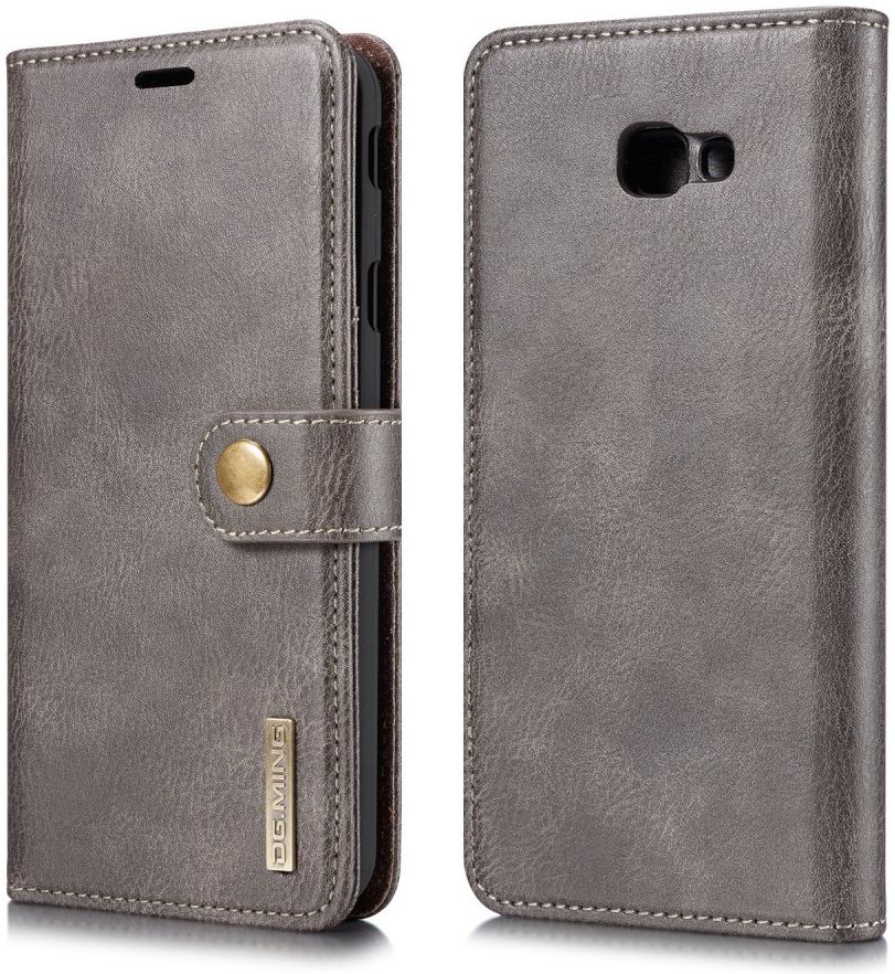 Samsung Galaxy J4 Plus Leren 2-in-1 Portemonnee Hoesje Grijs afbeelding 5