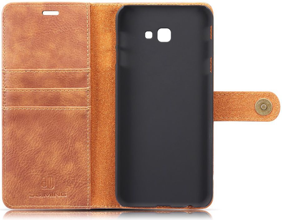 Samsung Galaxy J4 Plus Leren 2-in-1 Portemonnee Hoesje Bruin afbeelding 12