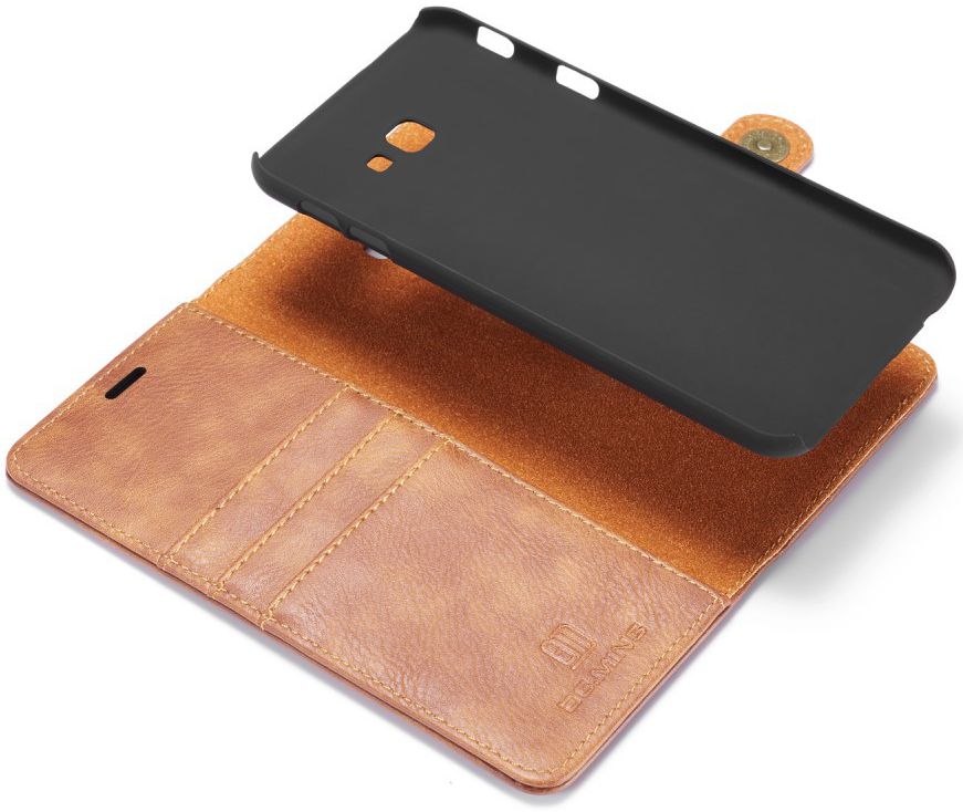 Samsung Galaxy J4 Plus Leren 2-in-1 Portemonnee Hoesje Bruin afbeelding 3