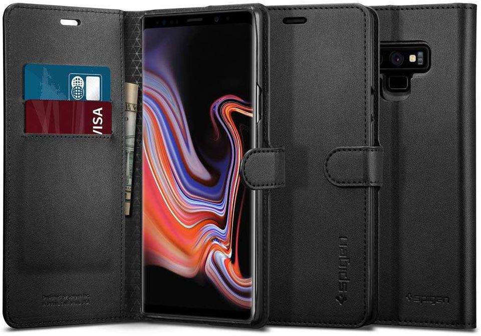 Spigen Wallet S Flip Hoesje Samsung Galaxy Note 9 Zwart afbeelding 4