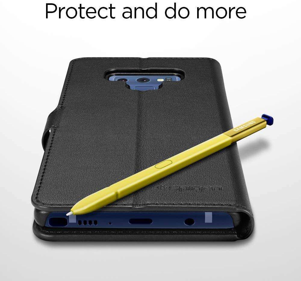 Spigen Wallet S Flip Hoesje Samsung Galaxy Note 9 Zwart afbeelding 6