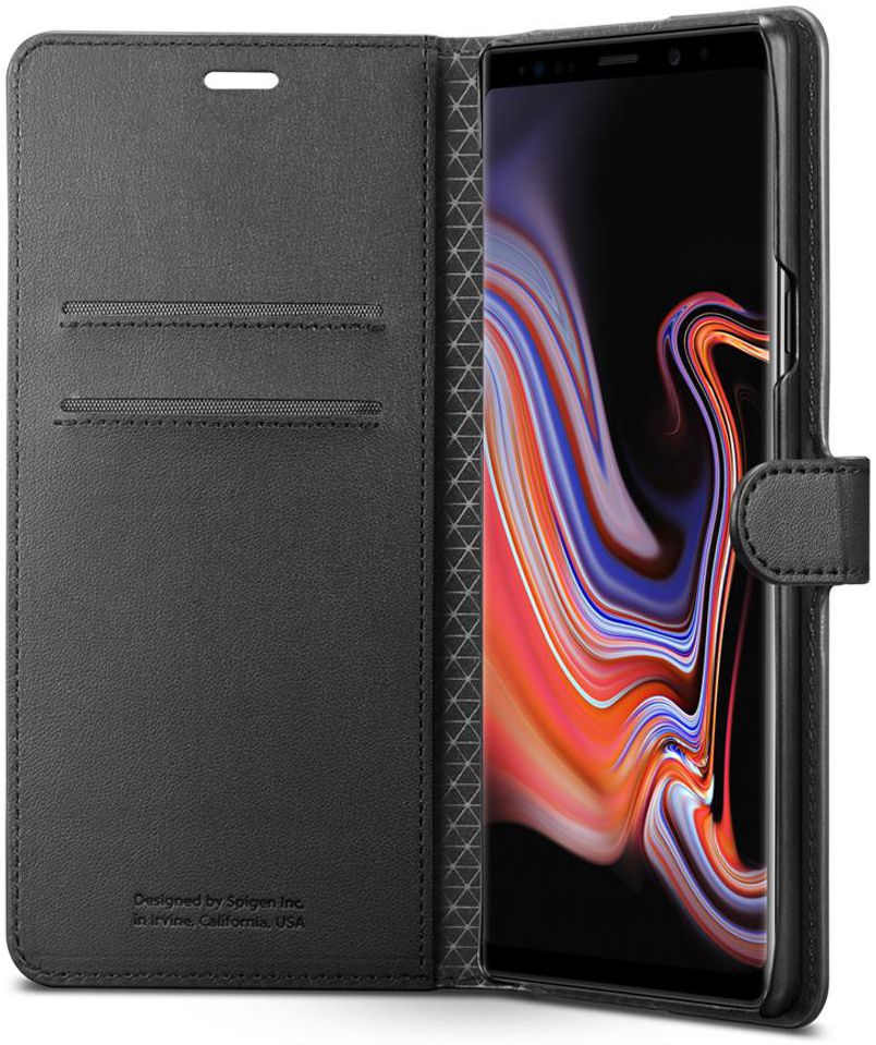Spigen Wallet S Flip Hoesje Samsung Galaxy Note 9 Zwart afbeelding 2