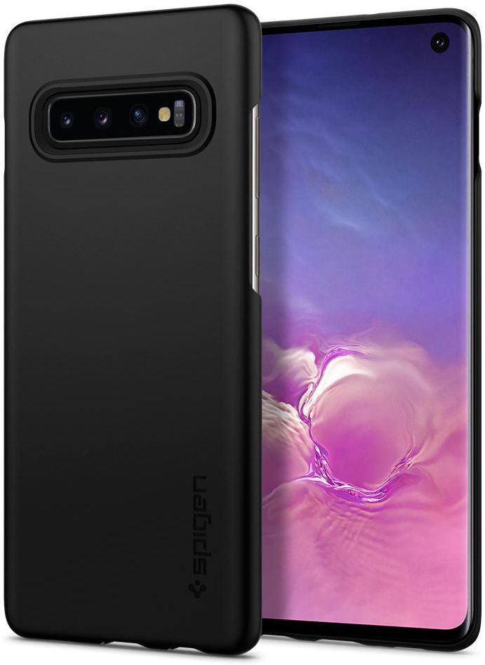 Spigen Thin Fit Hoesje Samsung Galaxy S10 Zwart afbeelding 1