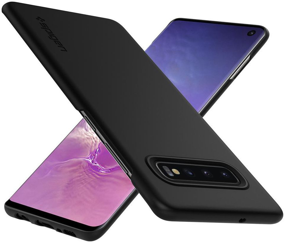 Spigen Thin Fit Hoesje Samsung Galaxy S10 Zwart afbeelding 4