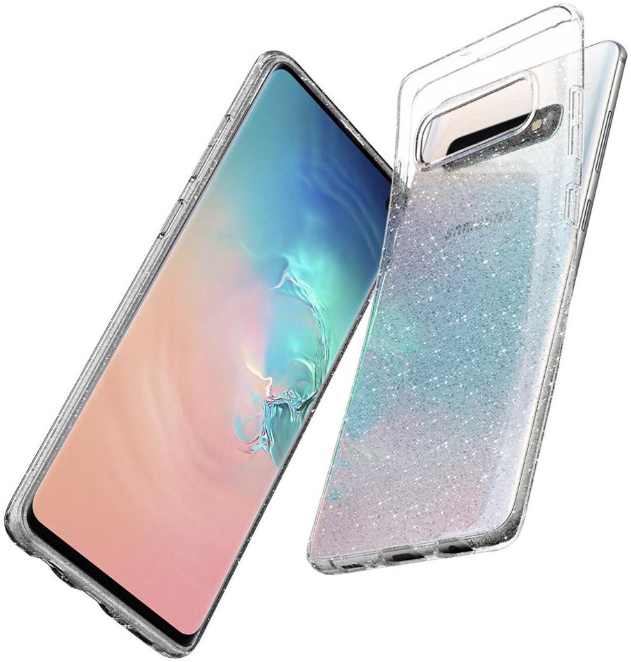 Spigen Liquid Crystal Hoesje Samsung Galaxy S10 Glitter Transparant afbeelding 2
