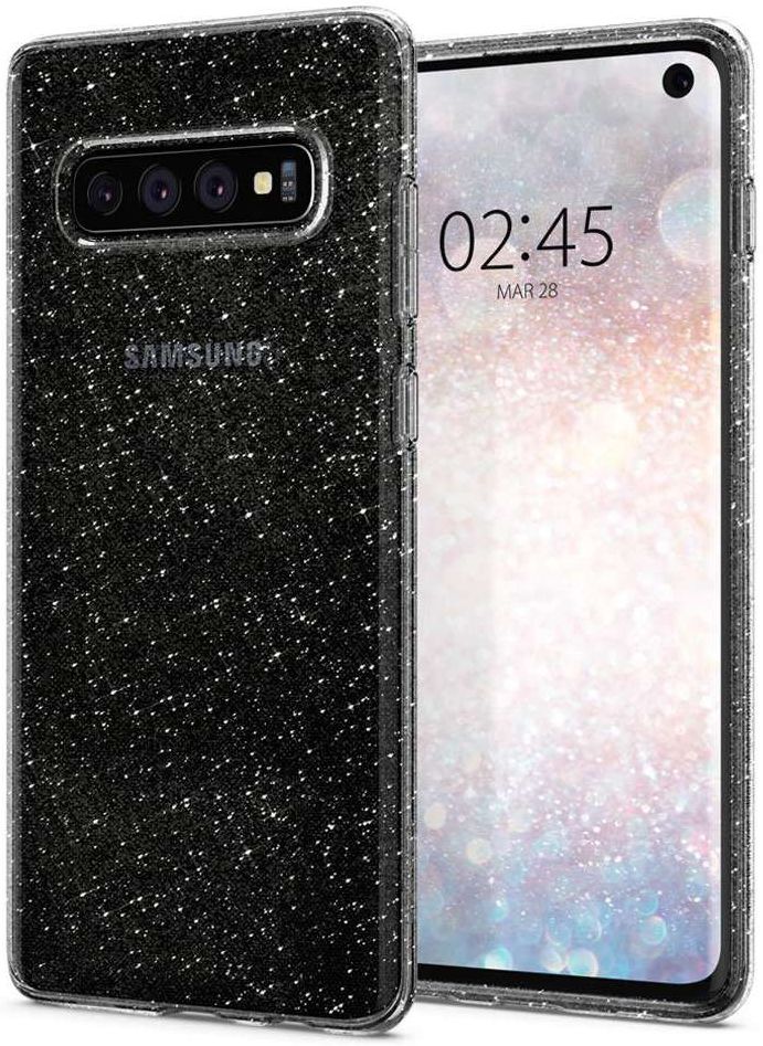 Spigen Liquid Crystal Hoesje Samsung Galaxy S10 Glitter Transparant afbeelding 9