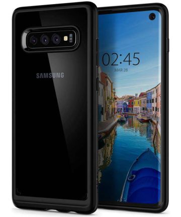 Spigen Ultra Hybrid Hoesje Samsung Galaxy S10 Zwart Hoesjes