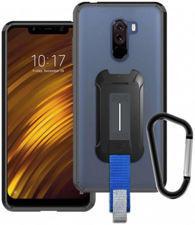 Armor X BX-Series Xiaomi Pocophone F1 Robuust Hoesje Transparant Zwart afbeelding 1