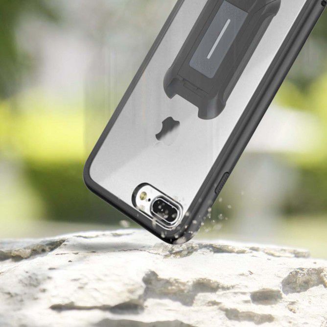Armor X BX-Series Apple iPhone 8 / 7 Robuust Hoesje Transparant Zwart afbeelding 3
