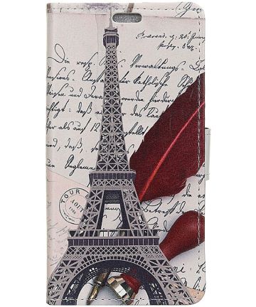 Huawei P30 Lite Portemonnee Hoesje met Print Eiffel Tower Hoesjes