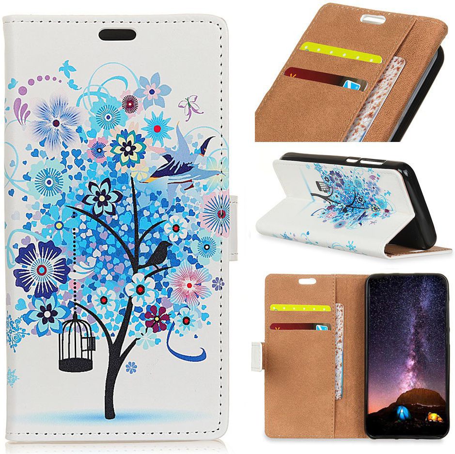 Huawei P30 Lite Portemonnee Hoesje met Print Bloemen afbeelding 3