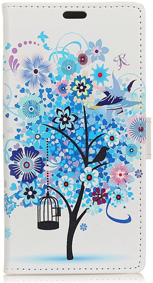 Huawei P30 Lite Portemonnee Hoesje met Print Bloemen afbeelding 1