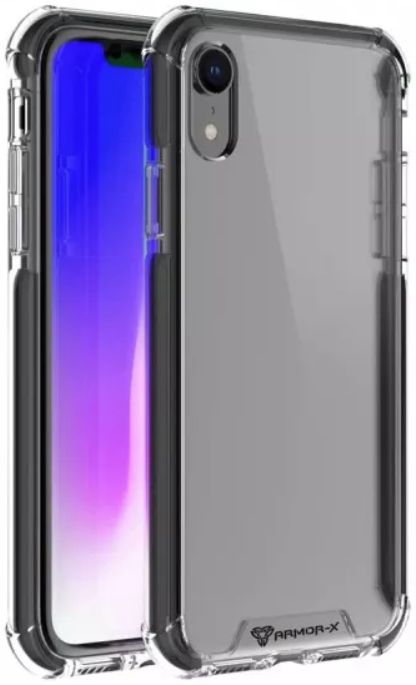 Armor X CBN-Series Apple iPhone XR Hybride Hoesje Transparant Zwart afbeelding 1