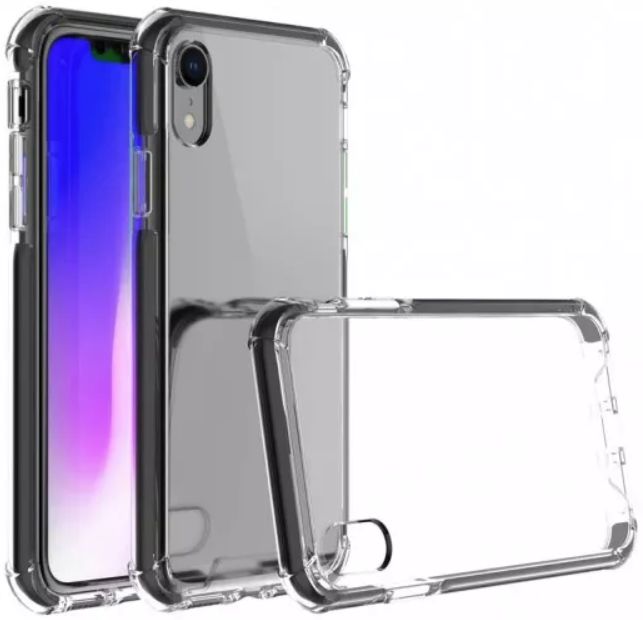Armor X CBN-Series Apple iPhone XR Hybride Hoesje Transparant Zwart afbeelding 5