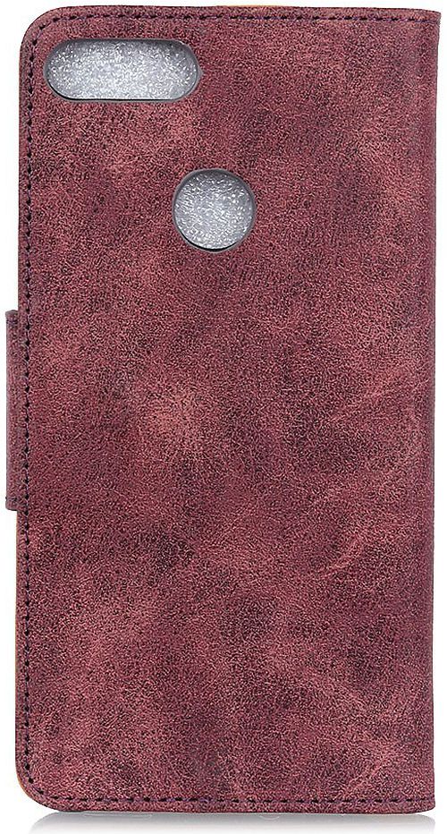 Honor View 20 Echt Leren Portemonnee Hoesje Rood afbeelding 6