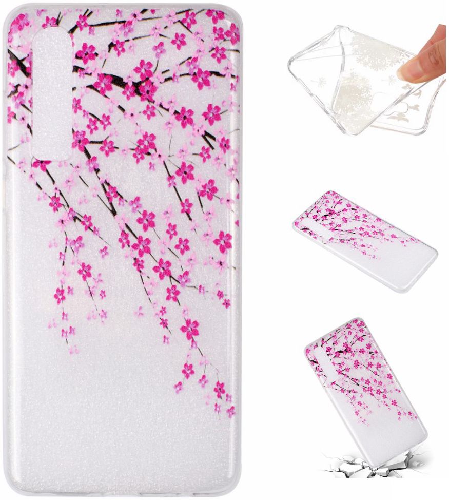 Huawei P30 TPU Backcover met Bloesem afbeelding 1