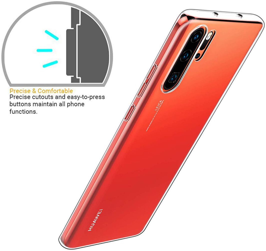 Huawei P30 Pro (New Edition) Hoesje Dun TPU Transparant afbeelding 7