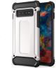 Samsung Galaxy S10 Plus Hoesje Shock Proof Hybride Back Cover Wit
