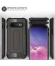 Samsung Galaxy S10 Plus Hoesje Shock Proof Hybride Back Cover Wit