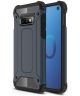 Samsung Galaxy S10E Hoesje Shock Proof Hybride Backcover Donker Blauw