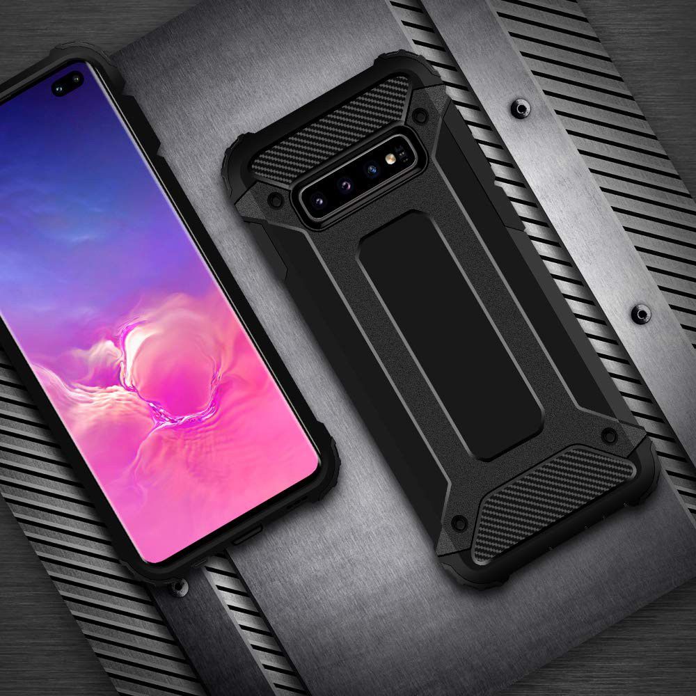 Samsung Galaxy S10E Hoesje Shock Proof Hybride Backcover Goud afbeelding 2