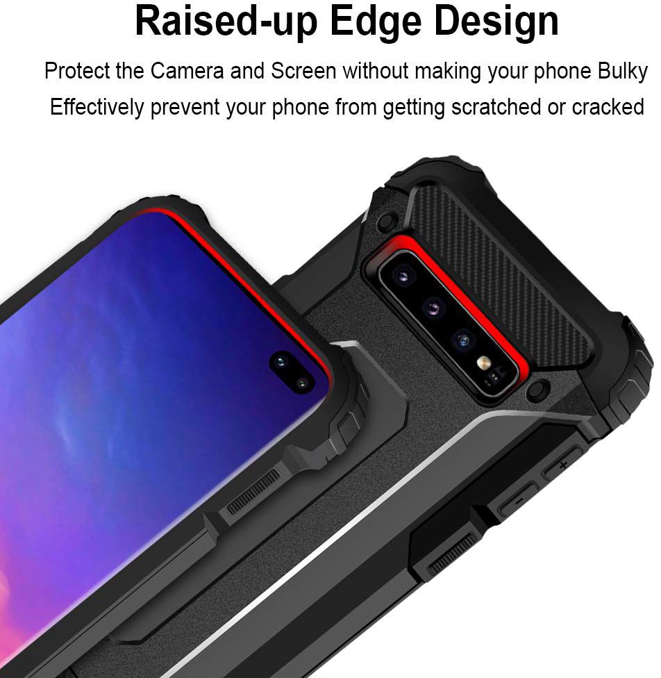 Samsung Galaxy S10E Hoesje Shock Proof Hybride Backcover Goud afbeelding 5