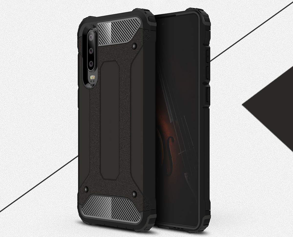 Huawei P30 Hybride Hoesje Grijs afbeelding 3