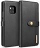 Huawei Mate 20 Pro Leren 2-in-1 Bookcase en Back Cover Hoesje Zwart