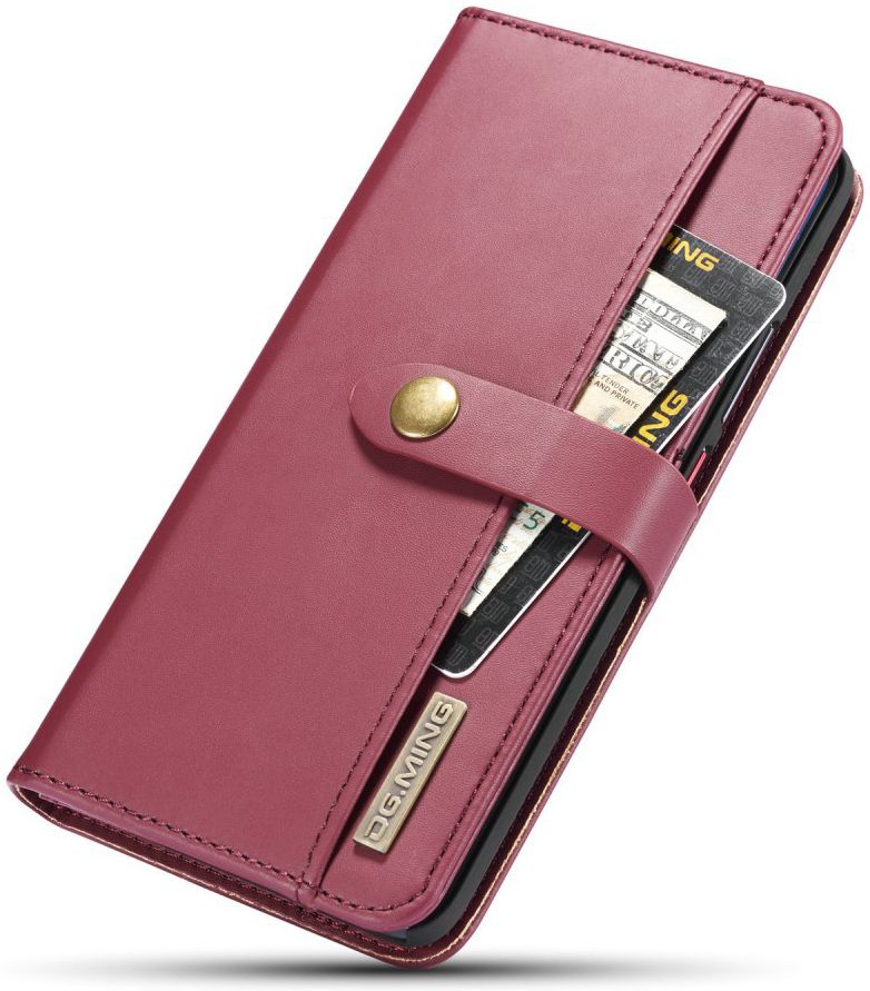 Huawei Mate 20 Pro Leren 2-in-1 Bookcase en Back Cover Hoesje Rood afbeelding 12
