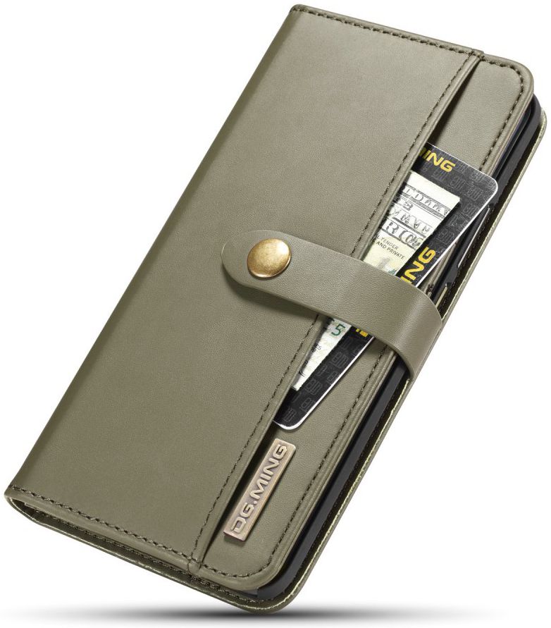 Huawei Mate 20 Pro Leren 2-in-1 Bookcase en Back Cover Hoesje Groen afbeelding 13