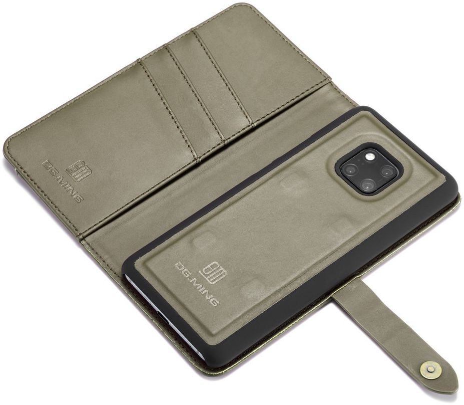 Huawei Mate 20 Pro Leren 2-in-1 Bookcase en Back Cover Hoesje Groen afbeelding 14