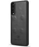 Huawei P20 Pro Leren 2-in-1 Bookcase en Back Cover Hoesje Zwart