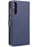 Huawei P20 Pro Leren 2-in-1 Bookcase en Back Cover Hoesje Blauw