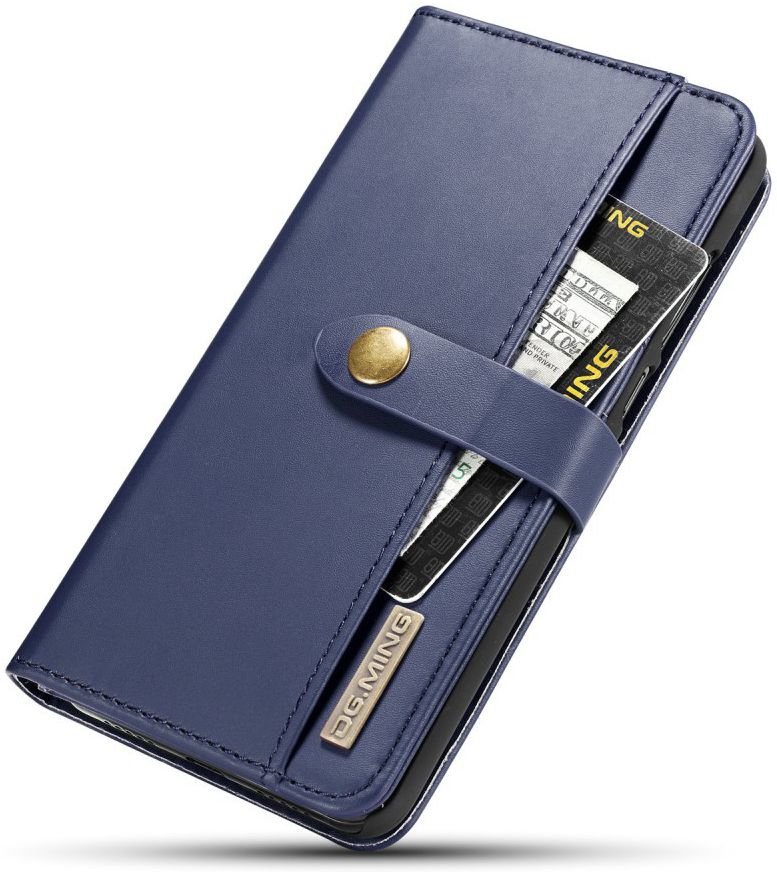 Huawei P20 Pro Leren 2-in-1 Bookcase en Back Cover Hoesje Blauw afbeelding 14