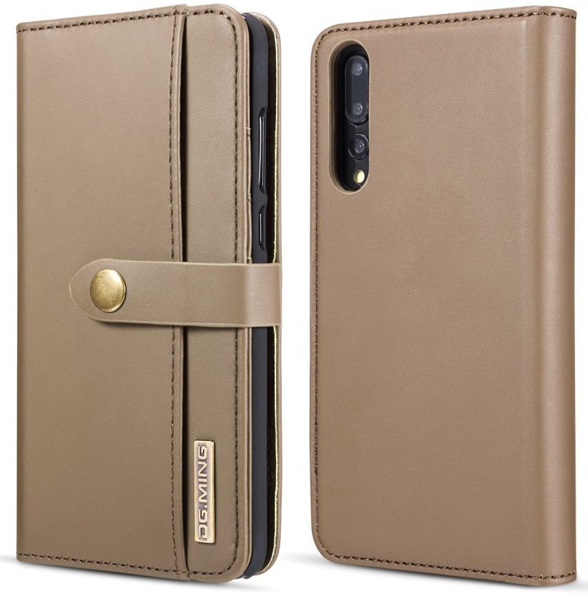 Huawei P20 Pro Leren 2-in-1 Bookcase en Back Cover Hoesje Bruin afbeelding 1