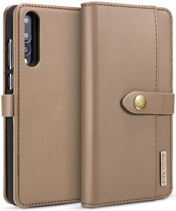 Huawei P20 Pro Leren 2-in-1 Bookcase en Back Cover Hoesje Bruin afbeelding 4