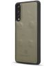 Huawei P20 Pro Leren 2-in-1 Bookcase en Back Cover Hoesje Groen
