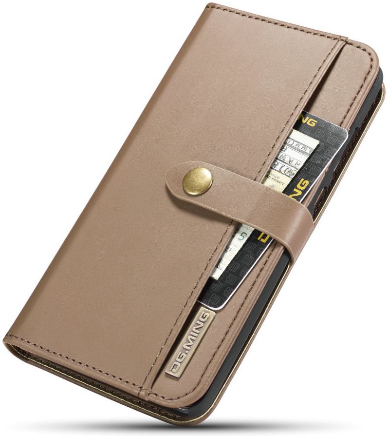 Huawei Mate 20 Leren 2-in-1 Bookcase en Back Cover Hoesje Bruin afbeelding 13