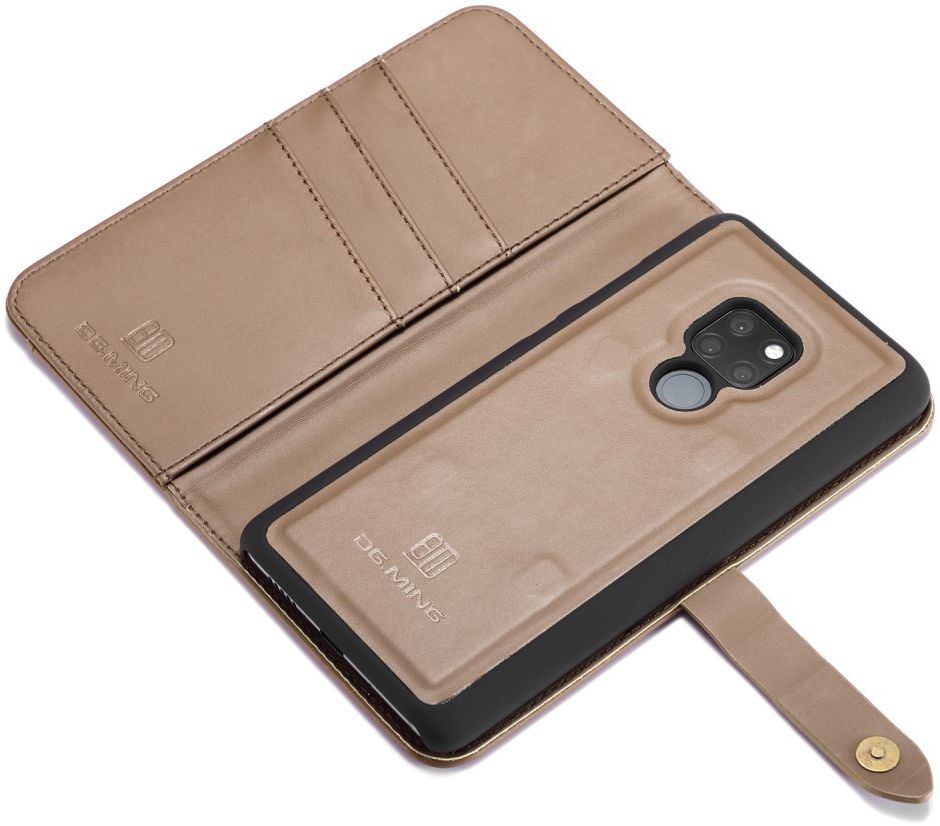Huawei Mate 20 Leren 2-in-1 Bookcase en Back Cover Hoesje Bruin afbeelding 14
