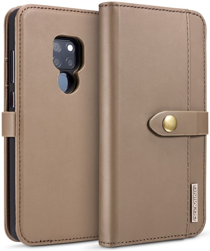 Huawei Mate 20 Leren 2-in-1 Bookcase en Back Cover Hoesje Bruin afbeelding 4