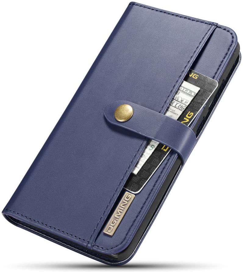 Huawei Mate 20 Leren 2-in-1 Bookcase en Back Cover Hoesje Blauw afbeelding 13